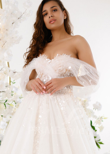 Luxusné tylové svadobné šaty RT2301 - primestyle.sk