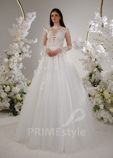 Luxusné princeznovské svadobné šaty RT2307