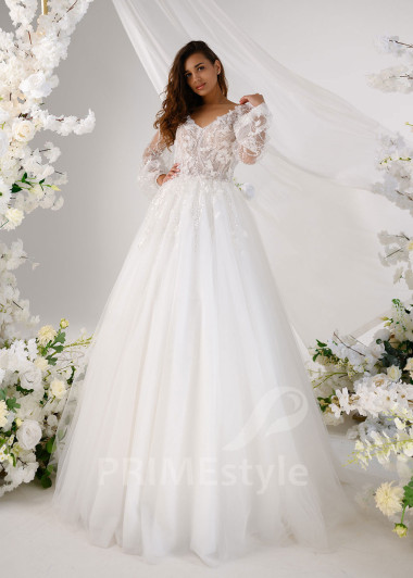 Luxusné princeznovské svadobné šaty RT2312