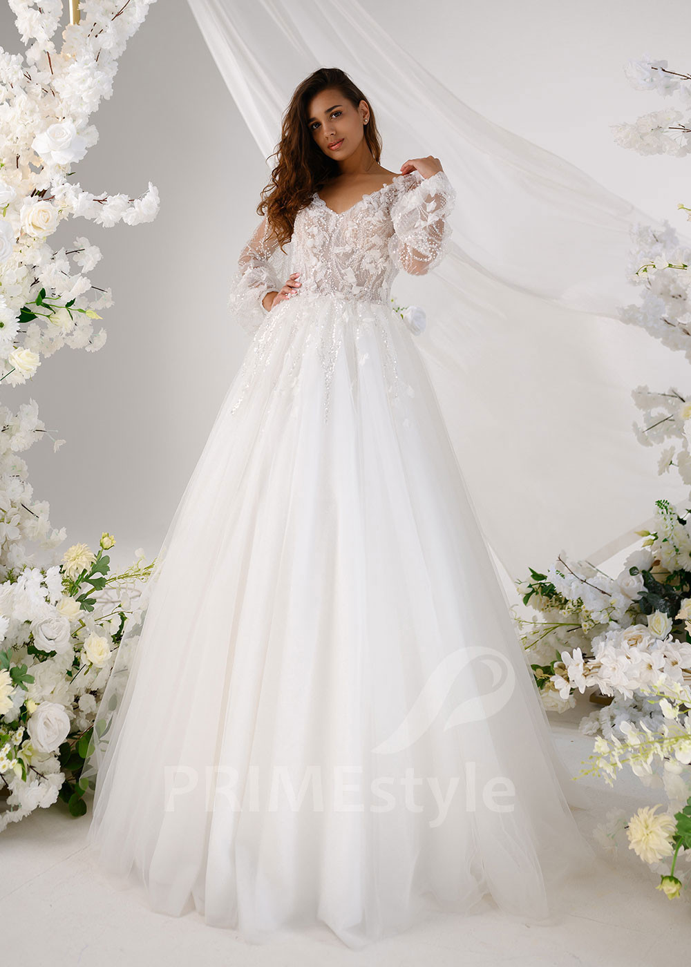 Luxusné princeznovské svadobné šaty RT2312