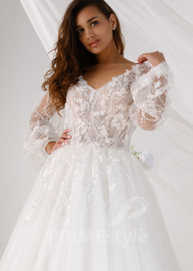 Luxusné princeznovské svadobné šaty RT2312 - primestyle.sk