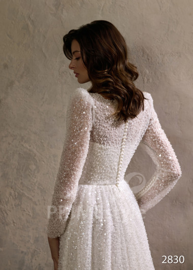 Luxusné trblietavé svadobné šaty RC2830 - primestyle.sk