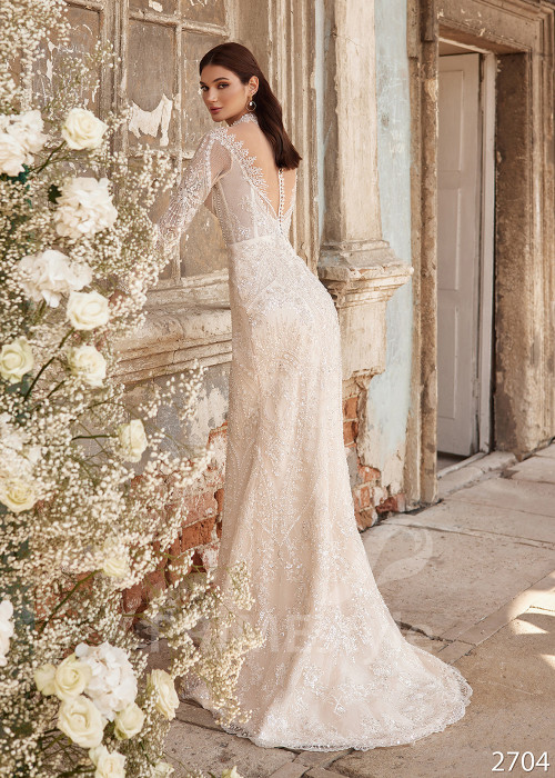 Luxusné trblietavé svadobné šaty RC2704