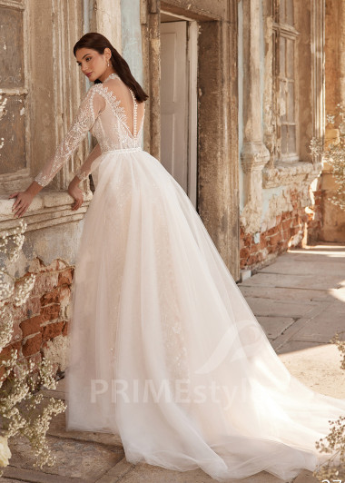 Luxusné trblietavé svadobné šaty RC2704 - primestyle.sk