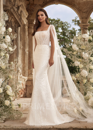 Úzke extravagantné svadobné šaty RC2705