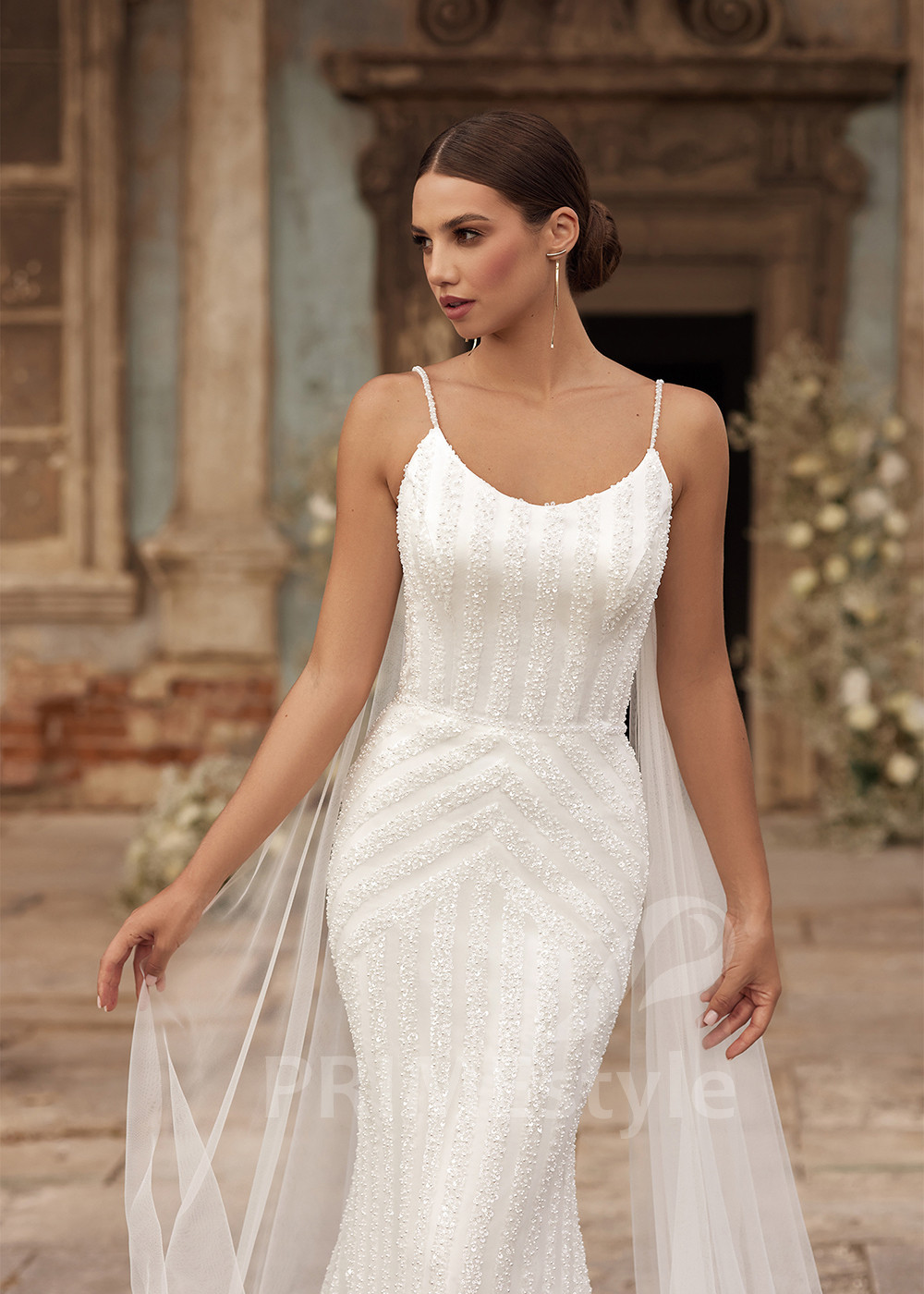 Luxusné trblietavé svadobné šaty RC2710