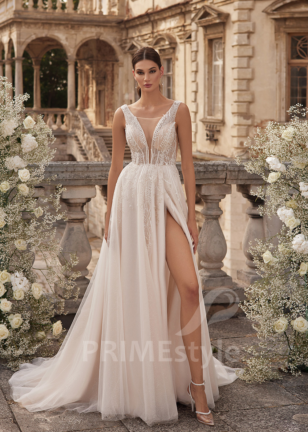 Extravagantné sexy svadobné šaty RC2721