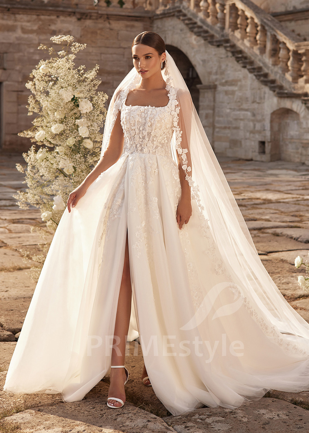 Luxusné romantické svadobné šaty RC2722