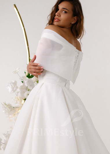 Elegantné hladké svadobné šaty RT2316 - primestyle.sk